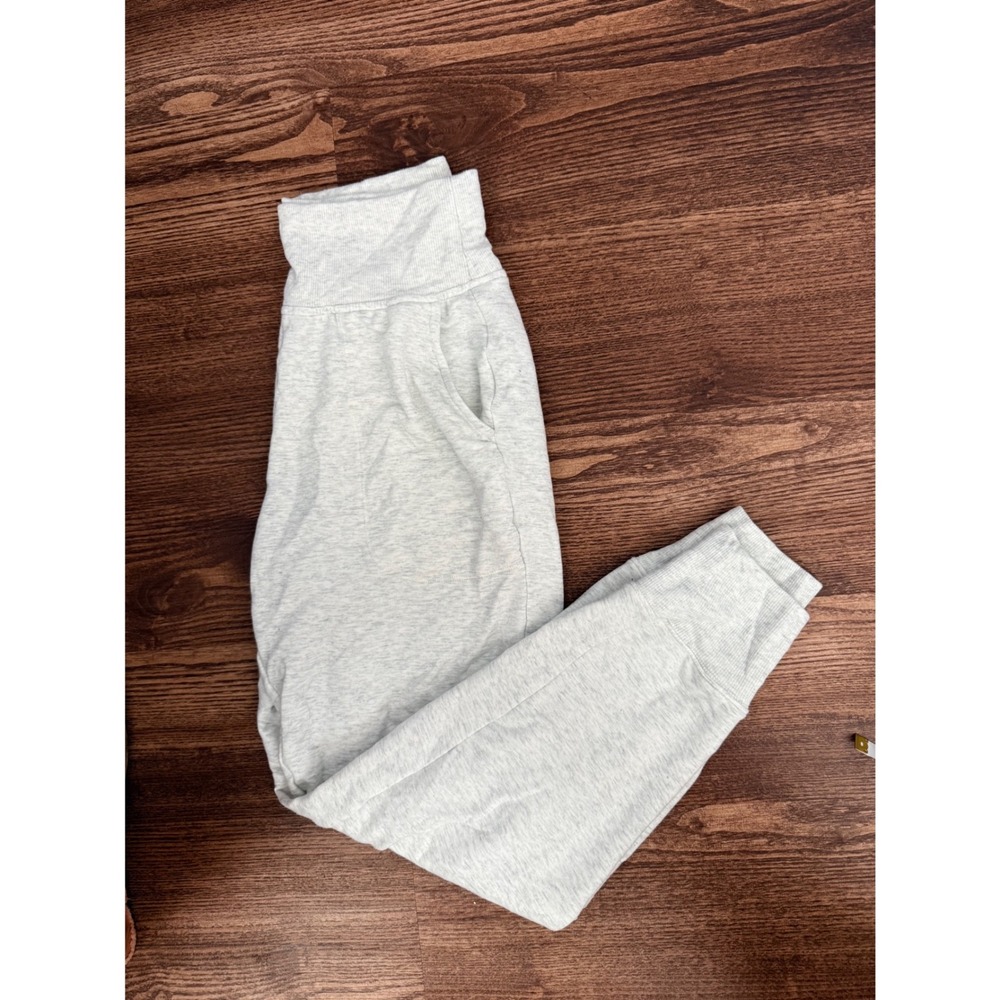 Athleta Coaster Luxe Joggers Fog Grey Heather High Rise Sweatpants XS